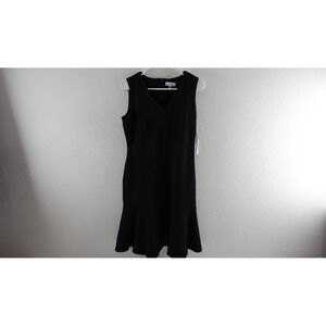 Calvin Klein Dress Black  Ruffle Bottom NWT size 8